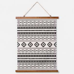 Tapisserie Suspendue Aztec noir sur crème Motifs mélangés Motif