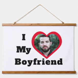 Tapisserie Suspendue Bae Photo personnalisée J'aime Mon copain
