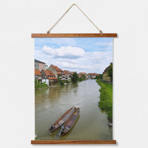 Tapisserie Suspendue Bamberg Bavière Rivière Regnitz Effet de Peinture