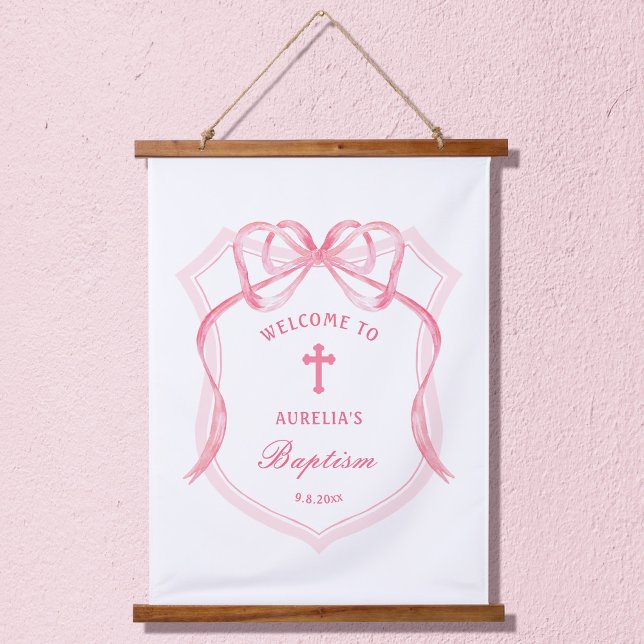 Tapisserie Suspendue Baptême de la crête rose (Créateur téléchargé)