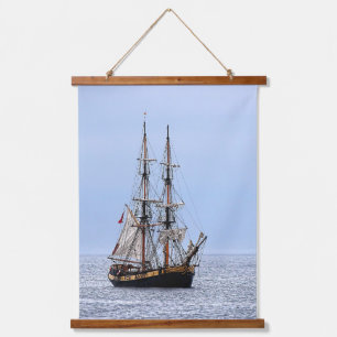 Tapisserie Suspendue Bateau de pêche nautique Ciel bleu