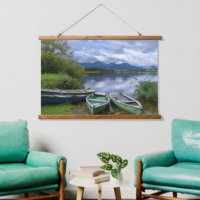 Bateaux d'aviron au lac - Allgäu