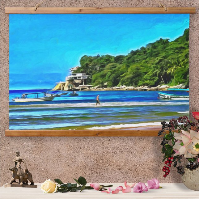 Tapisserie Suspendue Bateaux de pêche Mismaloya 0346 (Créateur téléchargé)