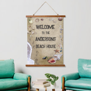 Tapisserie Suspendue Beach House (personnalisable)