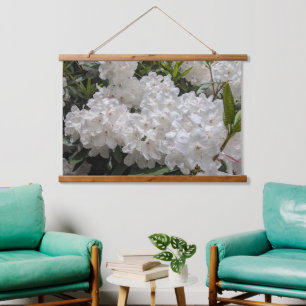 Tapisserie Suspendue Beau Rhododendron blanc fleurit Floral