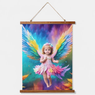 Tapisserie Suspendue Bébé Bébé Ange ailes Art-38424