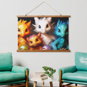 Tapisserie Suspendue Bébés dragons