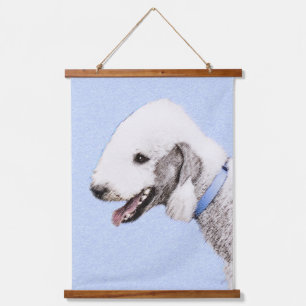 Tapisserie Suspendue Bedlington Terrier Peinture - Art Chien original