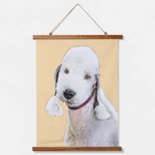 Tapisserie Suspendue Bedlington Terrier Peinture - Art Chien original