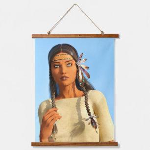 Tapisserie Suspendue Belle tenue autochtone amérindienne