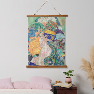 Tapisserie Suspendue Berceau bébé Gustav Klimt 1978 Vieux tableau célèb