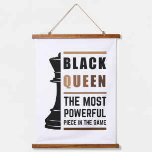 Tapisserie Suspendue Black Queen La Pièce La Plus Puissante Dans Le Jeu