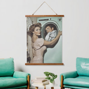 Tapisserie Suspendue Blanchisserie vintage Surprise