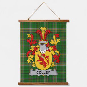 Tapisserie Suspendue Blason de Colley ou McColley Famille Irlandaise