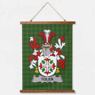 Tapisserie Suspendue Blason de famille irlandais Toler ou Toller Armoir