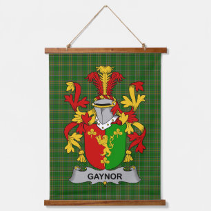 Tapisserie Suspendue Blason de Gaynor ou McGaynor d'Irlande Crête de la