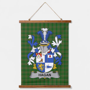 Tapisserie Suspendue Blason de la famille Hagan ou O_Hagan d'Irlande Ar