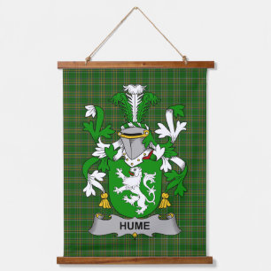 Tapisserie Suspendue Blason de la famille Hume d'Irlande Crête de la fa