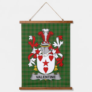 Tapisserie Suspendue Blason de la famille Valentine irlandaise