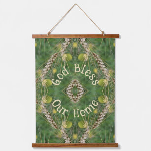 Tapisserie Suspendue Bless Our Home Dried Grass Abstrait