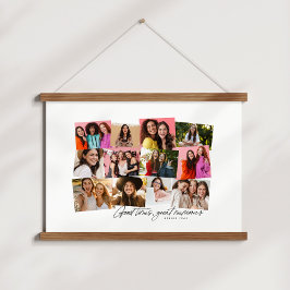 Tapisserie Suspendue Bon temps grands souvenirs 12 photo collage cool