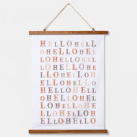 Bonjour Texte aléatoire Couleurs de Terre