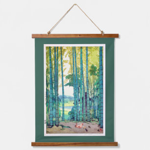 Tapisserie Suspendue Bosquet de bambou, Hiroshi Yoshida, Gravure sur bo