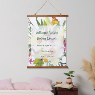 Tapisserie Suspendue Bouquet de mariage de jonquilles de printemps  