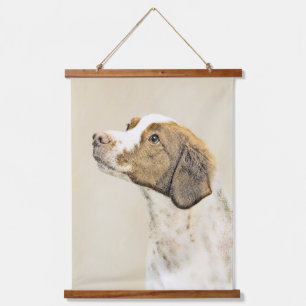 Tapisserie Suspendue Brittany Peinture - Cute Original Chien Art