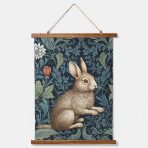 Tapisserie Suspendue Bunny dans la forêt Art nouveau