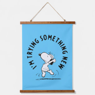 Tapisserie Suspendue cacahuètes Snoopy Essayer Quelque Chose De Nouve
