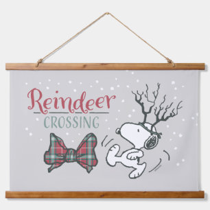 Tapisserie Suspendue cacahuètes   Snoopy Reindeer