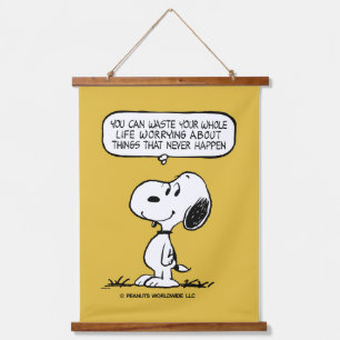Tapisserie Suspendue cacahuètes Snoopy Vous ne pouvez pas regarder to