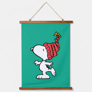 Tapisserie Suspendue cacahuètes Snoopy Winter Beanie Casquette