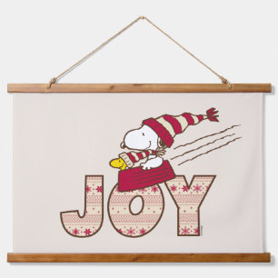 Tapisserie Suspendue cacahuètes Snoopy & Woodstock Joy Sled Ride