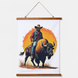 Tapisserie Suspendue cadeau à buffalo cowboy