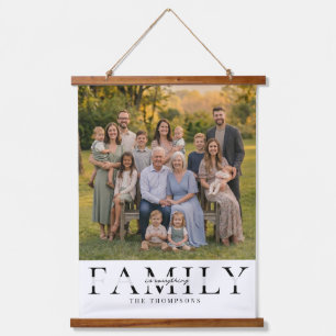 Tapisserie Suspendue Cadeau de photo de famille élégant