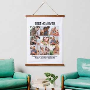 Tapisserie Suspendue Cadeau Pour Meilleure Maman Toujours Famille Photo