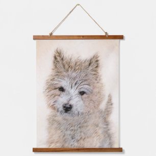 Tapisserie Suspendue Cairn Terrier Peinture Chiot - Art Chien original