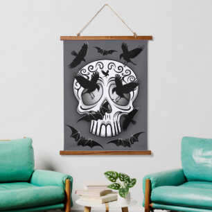 Tapisserie Suspendue Calaveras décoratives Halloween