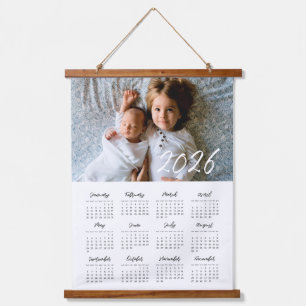 Tapisserie Suspendue calendrier photo de famille 2025
