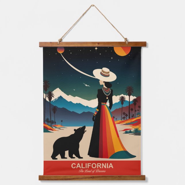 Tapisserie Suspendue Californie : Le pays des rêves (Recto)