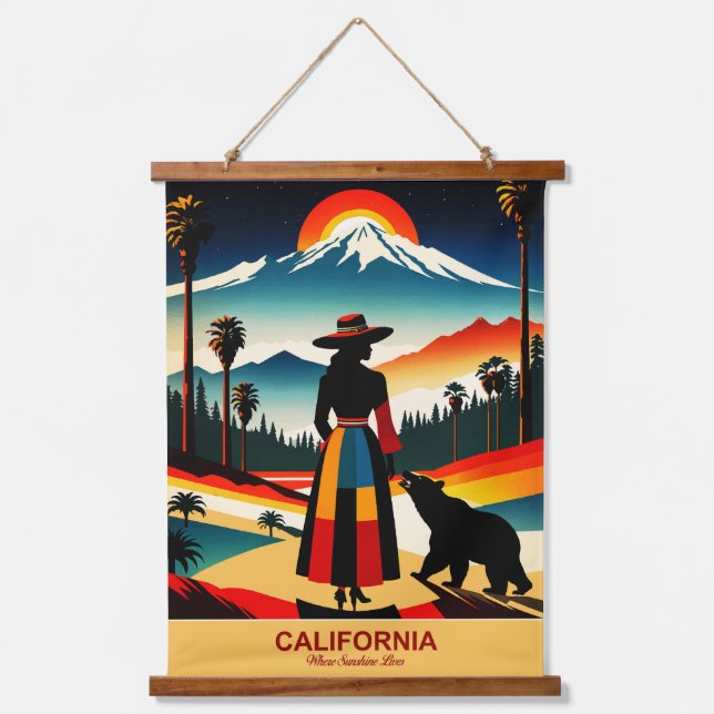 Tapisserie Suspendue Californie : où vit Sunshine (Recto)