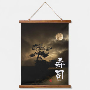 Tapisserie Suspendue Calligraphie japonaise de Sushi