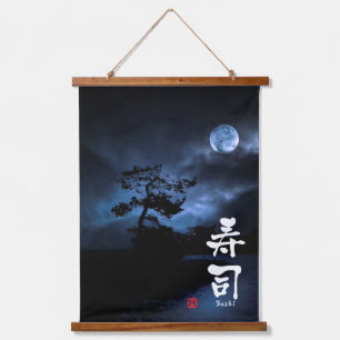 Tapisserie Suspendue Calligraphie japonaise de Sushi