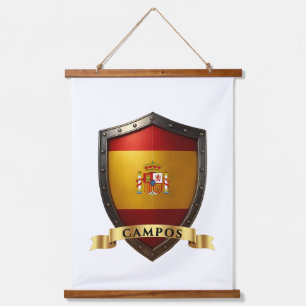 Tapisserie Suspendue Campos Espagne Bouclier Nom Héraldique