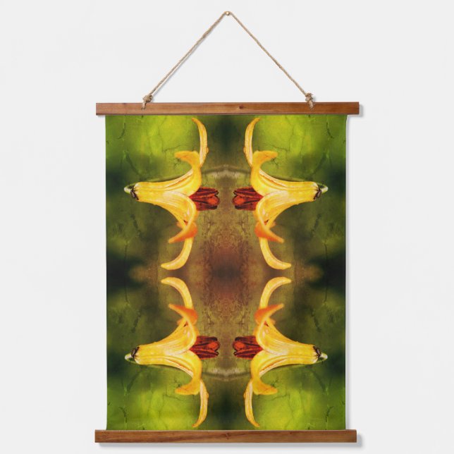 Tapisserie Suspendue Canada Lily Et Firefly Abstraits (Recto)