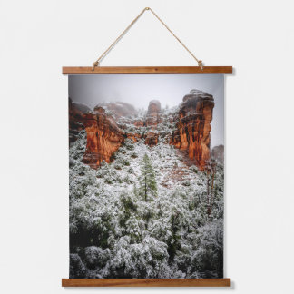 Tapisserie Suspendue Canyons d'hiver de Sedona