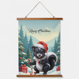 Tapisserie Suspendue Caricature de la peau de Noël mignon