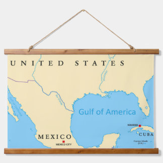 Tapisserie Suspendue Carte du golfe de l'Amérique